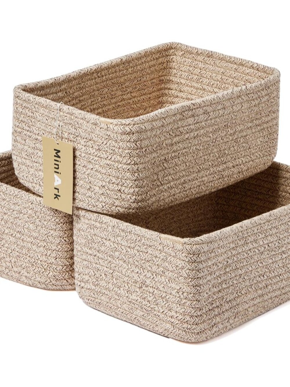 Small Storage Baskets for Organizing | Closet Organizer Bins | Shelf Toy Basket